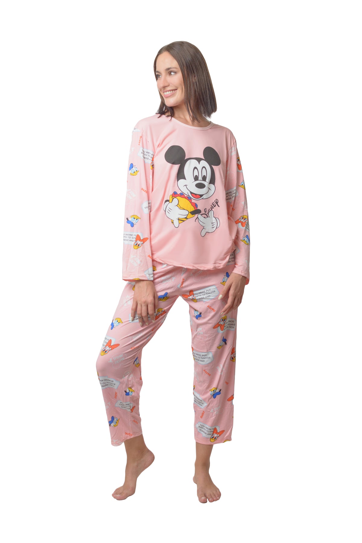 Set Duo Pijama Mujer Algodón Mickey.