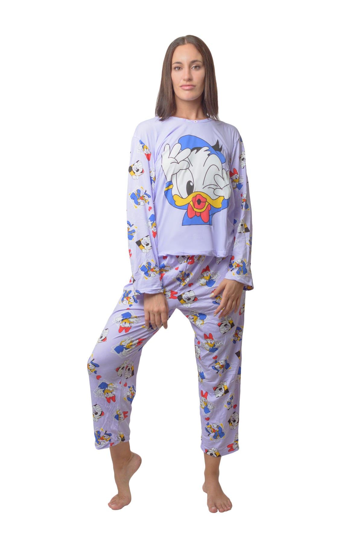 Set Duo Pijama Mujer Algodón Donald.