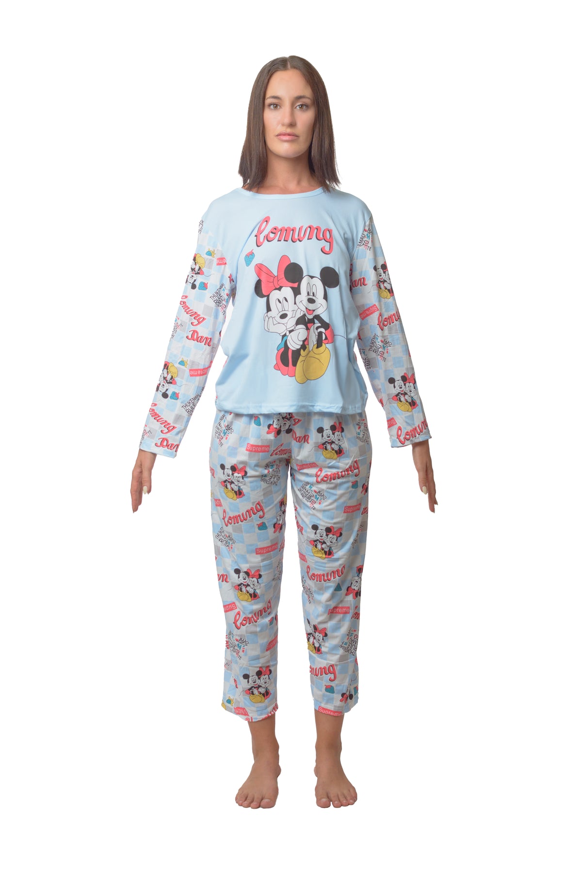 Set Duo Pijama Mujer Algodón Minnie.