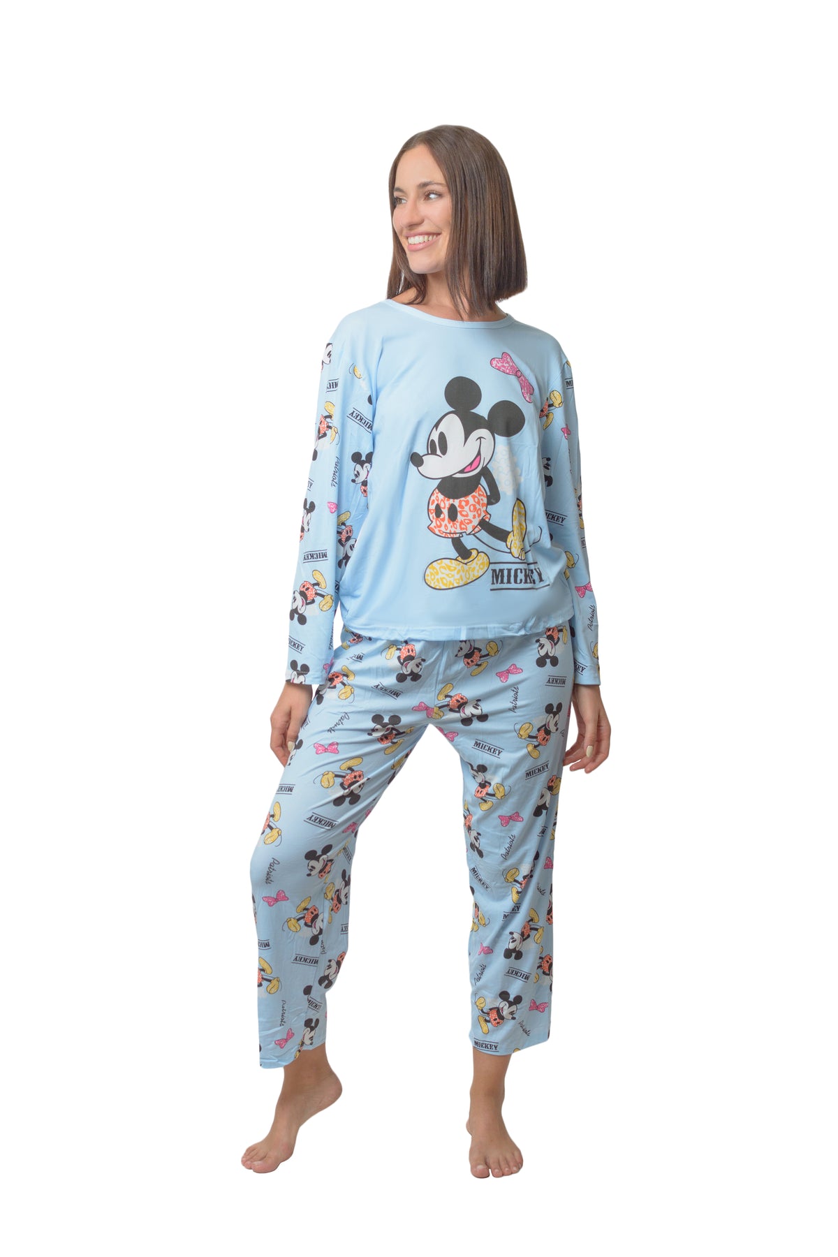 Set Duo Pijama Mujer Algodón Mickey.