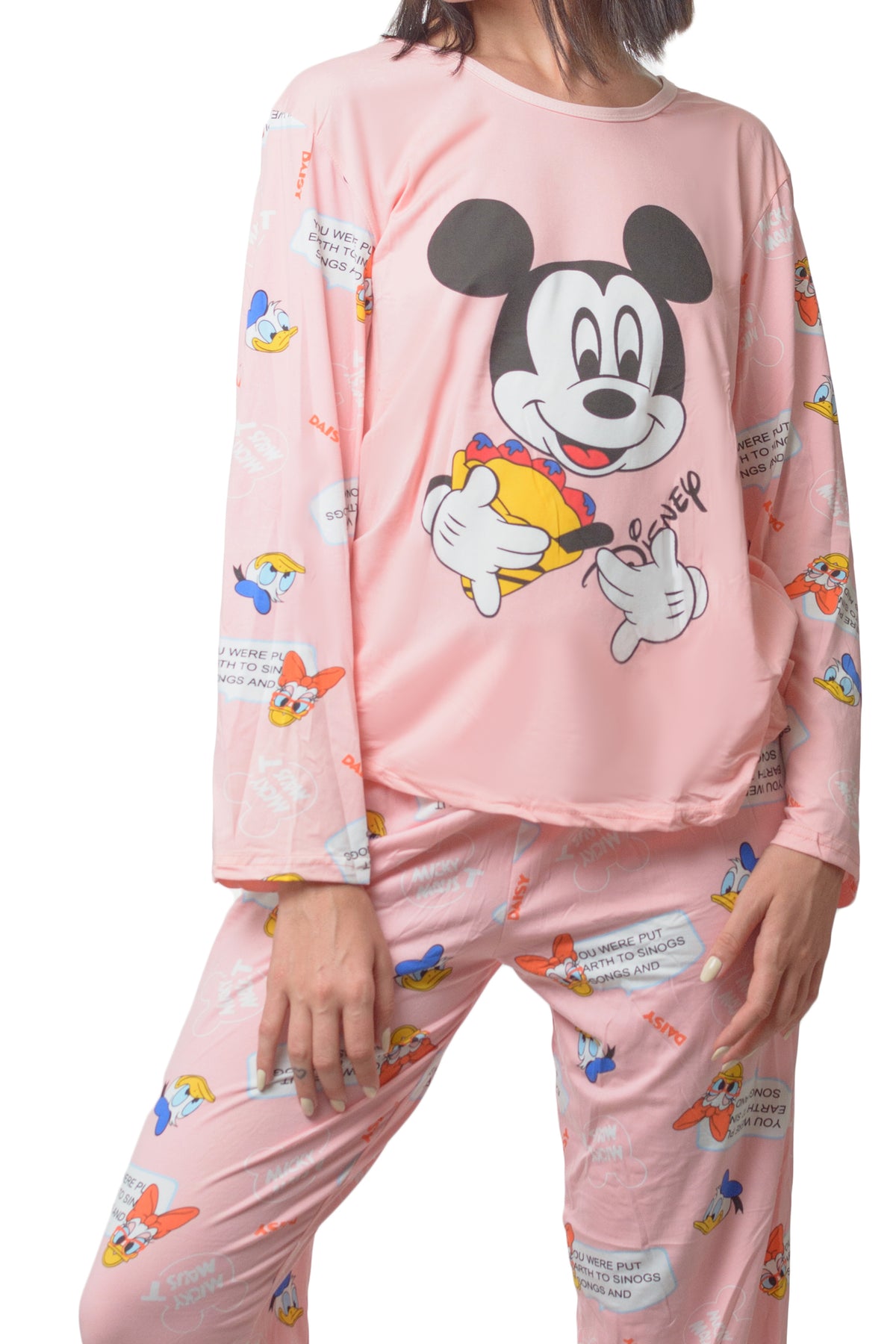 Set Duo Pijama Mujer Algodón Mickey.