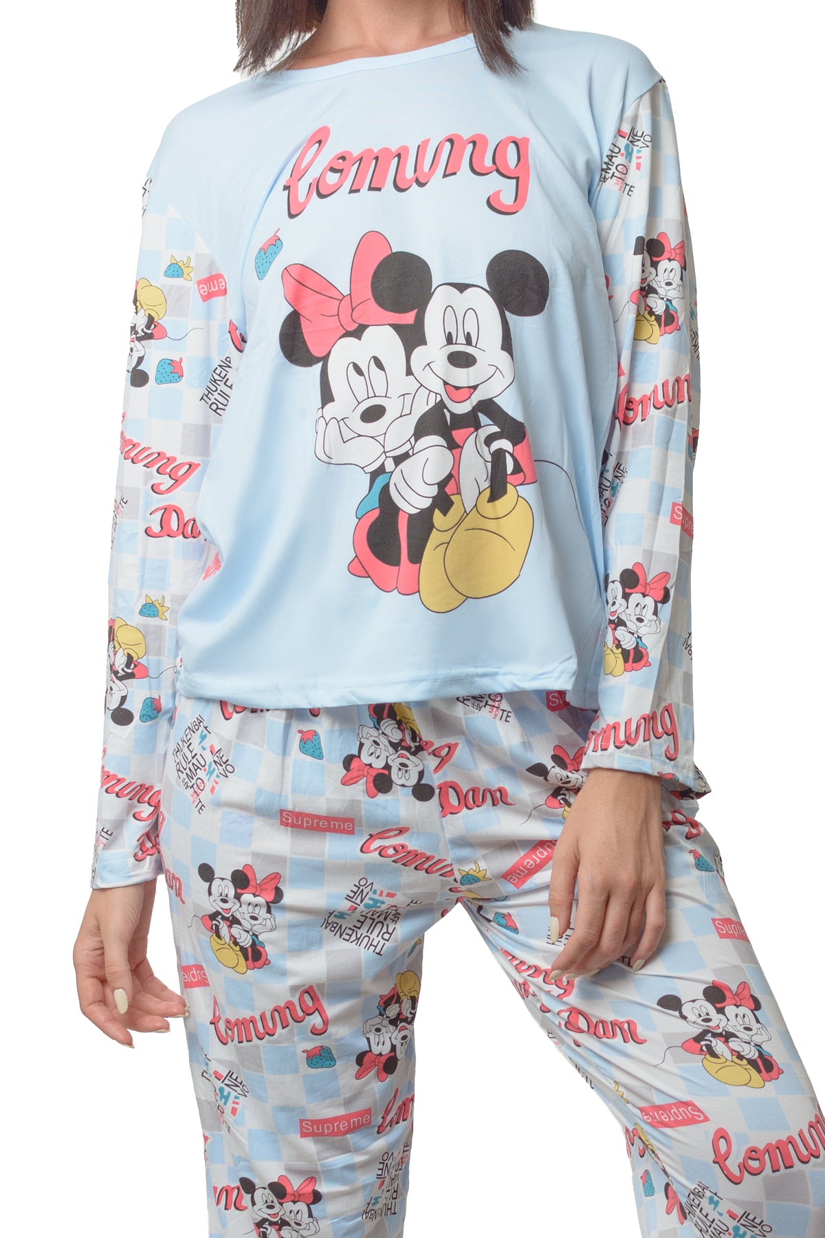 Set Duo Pijama Mujer Algodón Minnie.